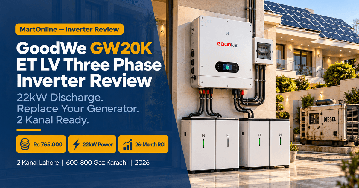 GoodWe GW20K ET LV 20kW Three Phase Solar Inverter Review