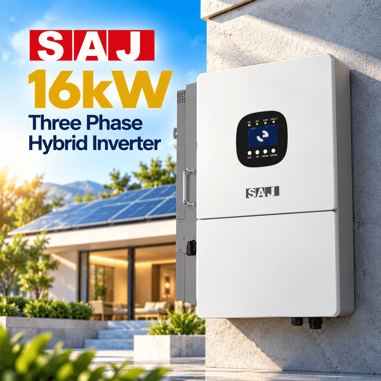 SAJ 16kW Three Phase Hybrid Solar Inverter