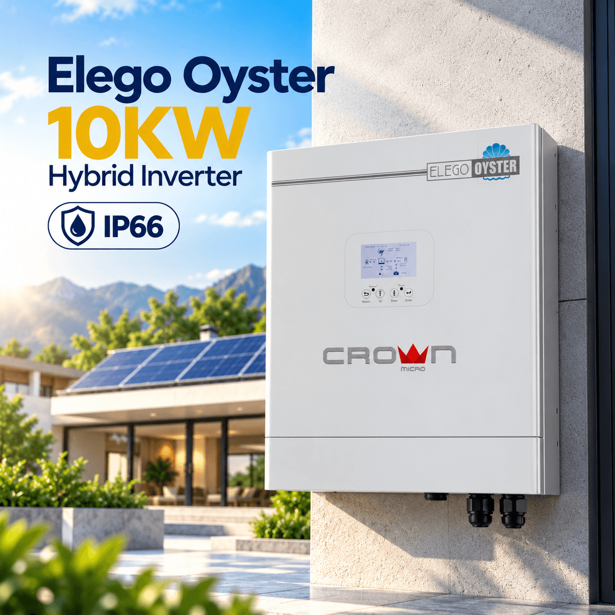 Elego Oyster 10KW IP66 Hybrid Inverter
