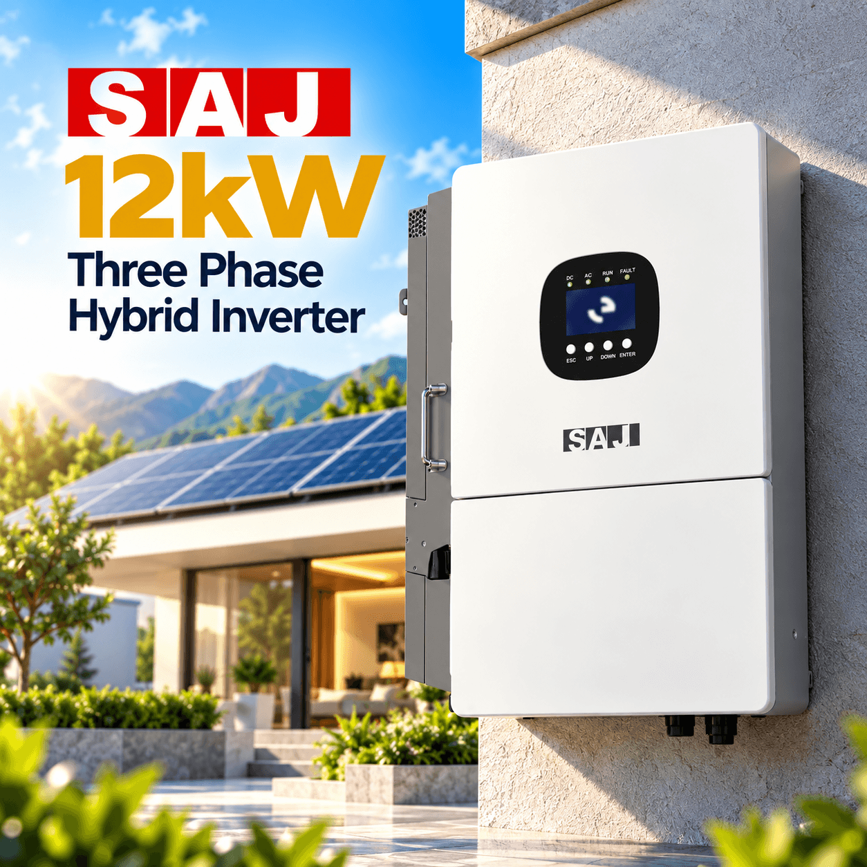 SAJ 12kW Three Phase Hybrid Solar Inverter